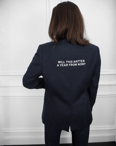 Will this matter a year from now? Upcycled Blazer - OBLIVIOUS?