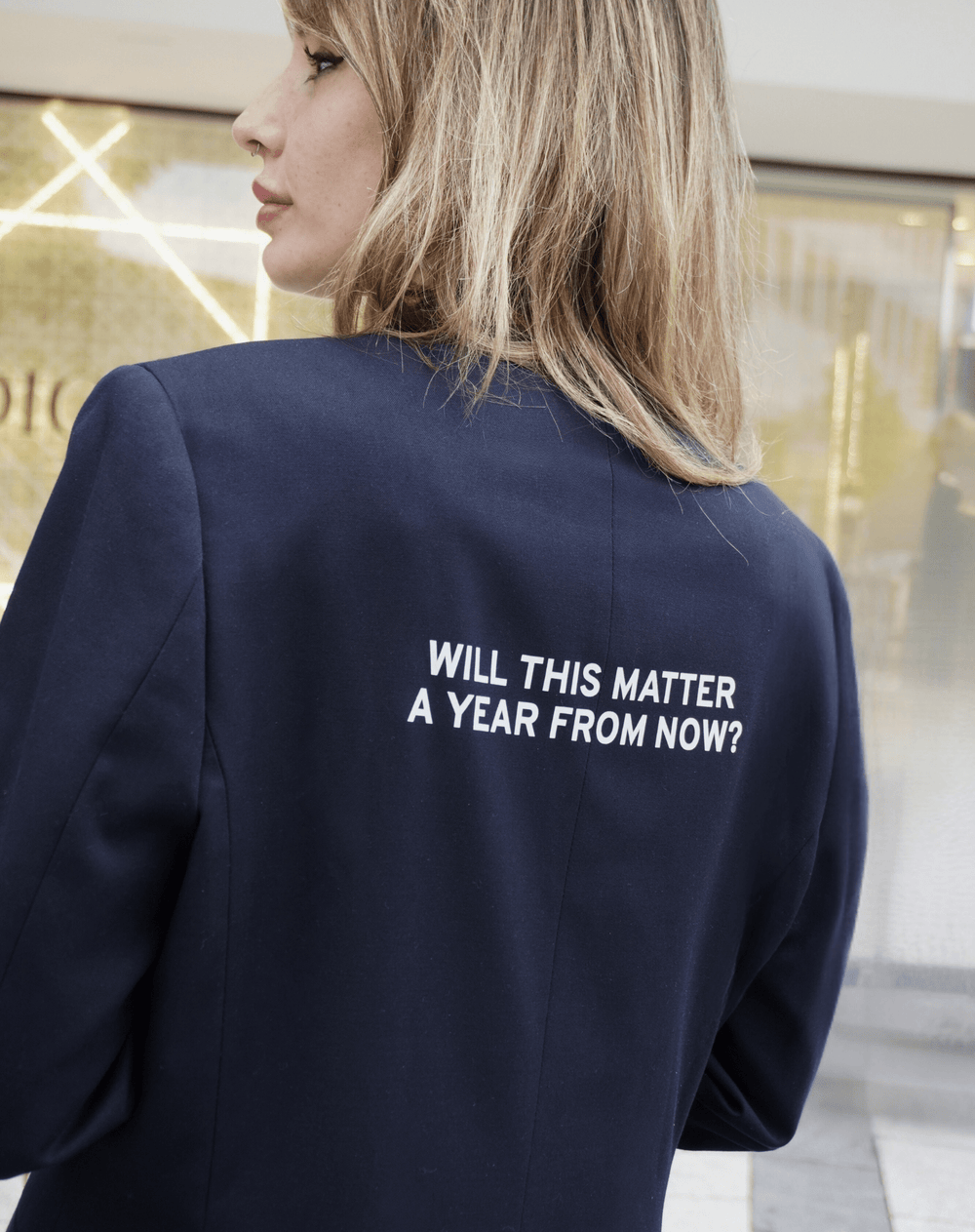 Will this matter a year from now? Upcycled Blazer - OBLIVIOUS?