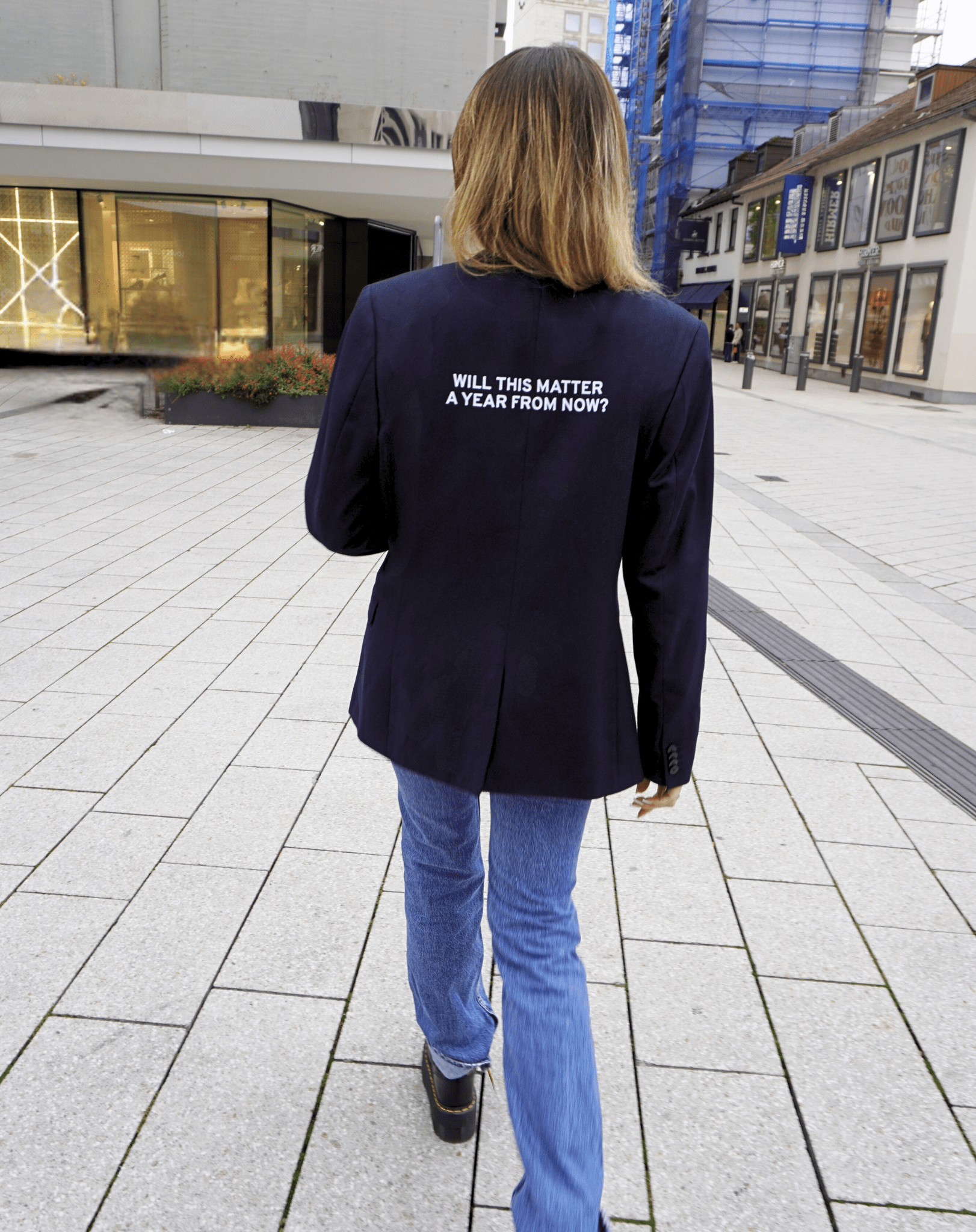 Will this matter a year from now? Upcycled Blazer - OBLIVIOUS?