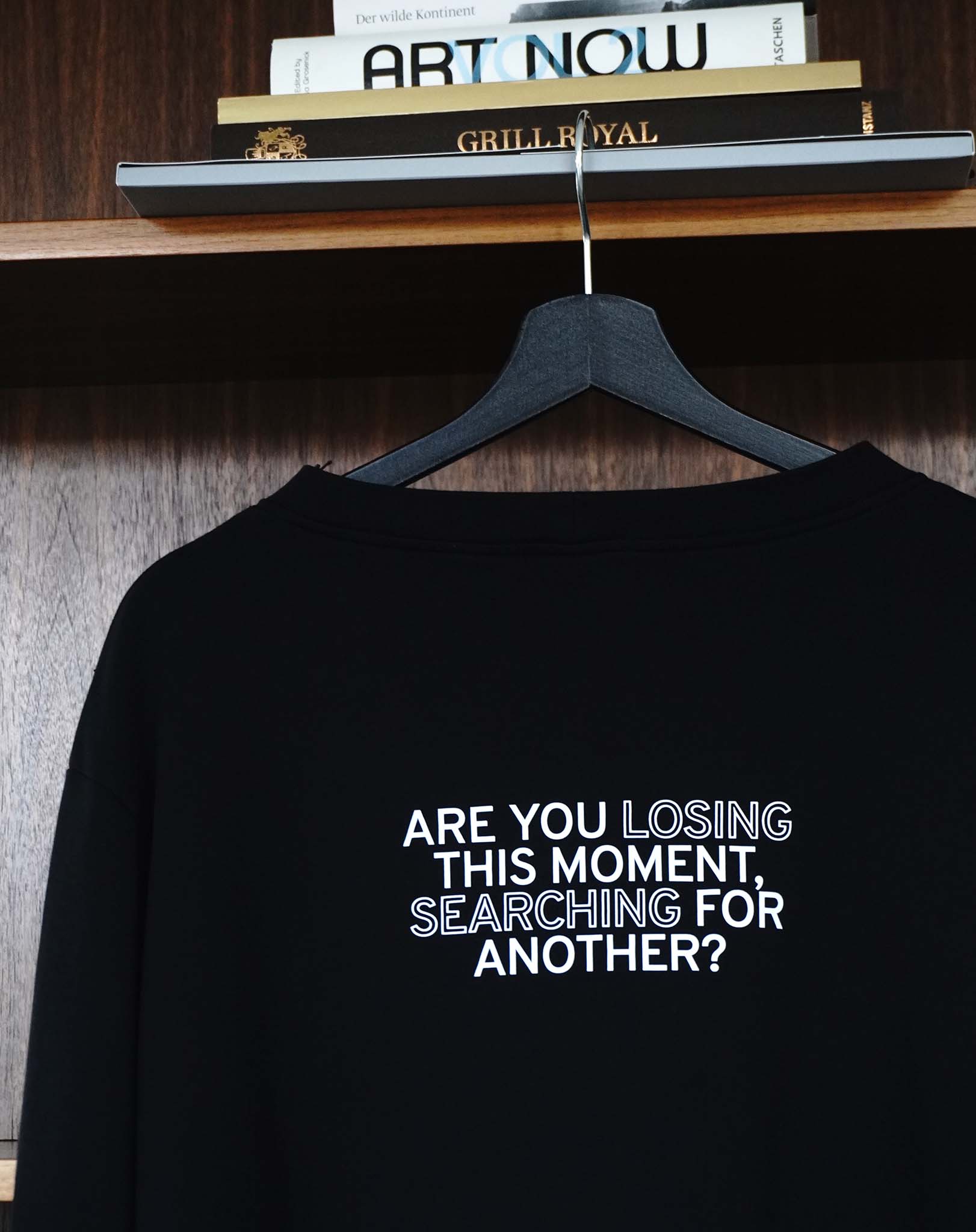 Are you losing this moment, searching for another? Black Flowy Long Sleeve - OBLIVIOUS?