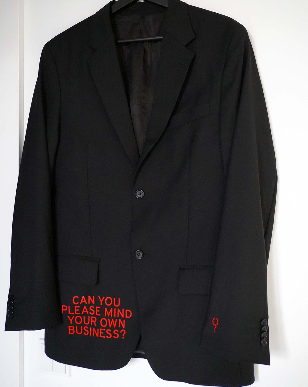 Can you please mind your own business? Upcycled Blazer