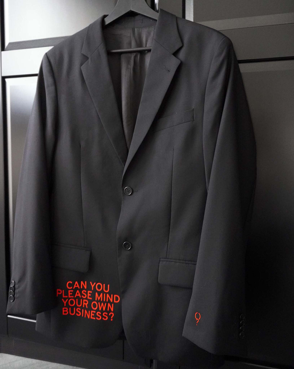 Can you please mind your own business? Upcycled Blazer