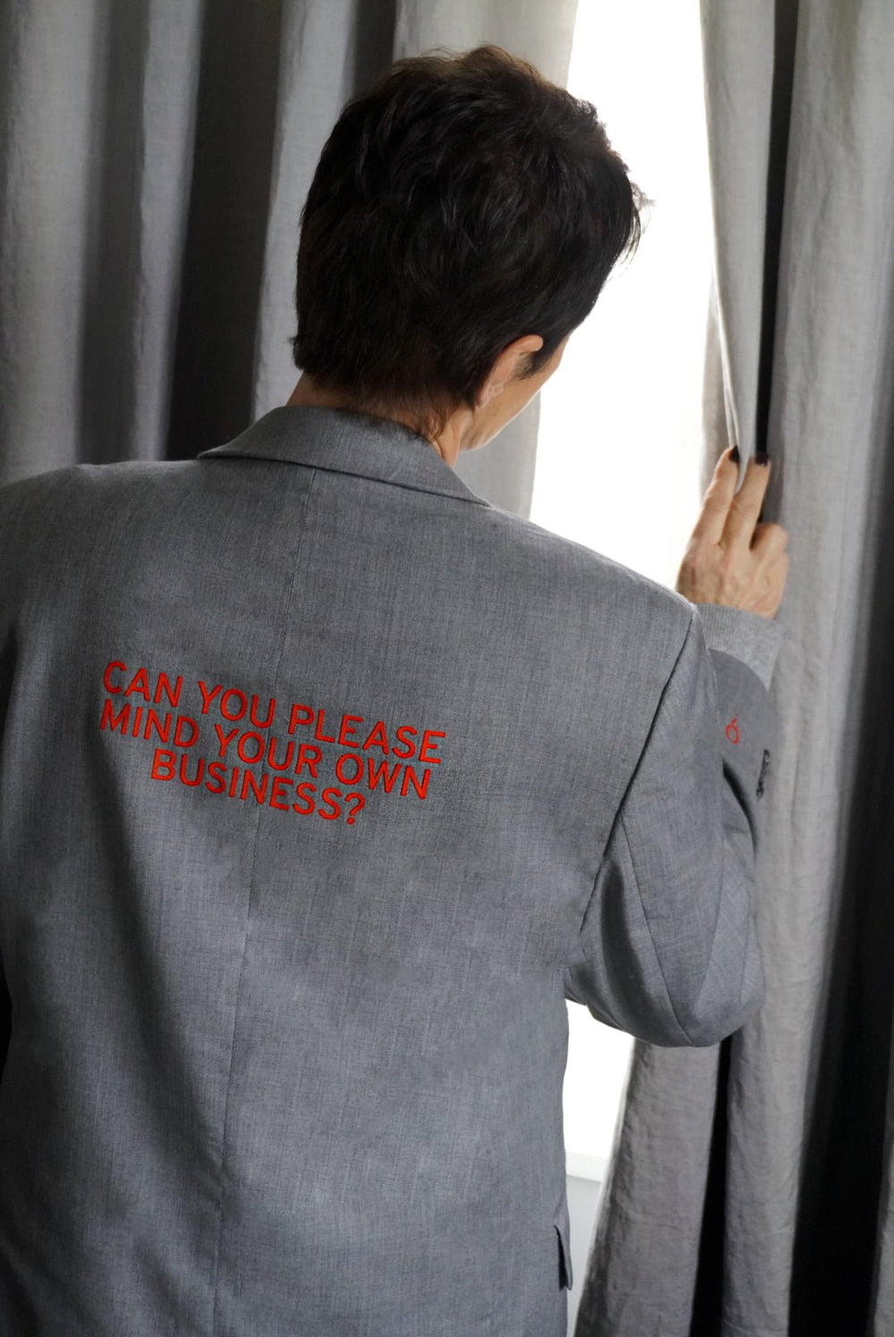 Can you please mind your own business? Upcycled Blazer
