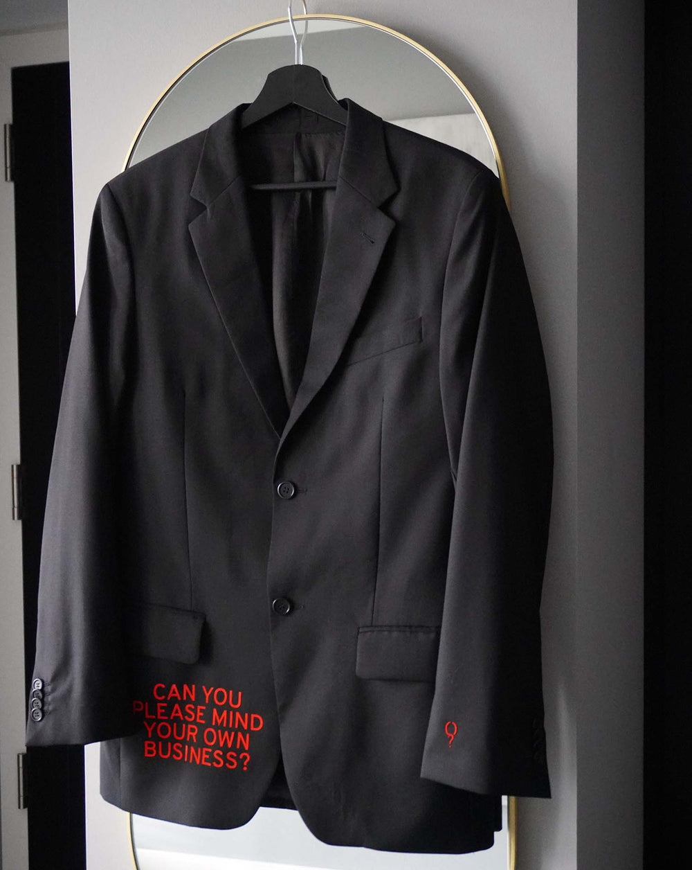 Can you please mind your own business? Upcycled Blazer