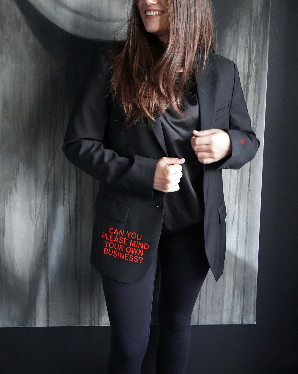 Can you please mind your own business? Upcycled Blazer