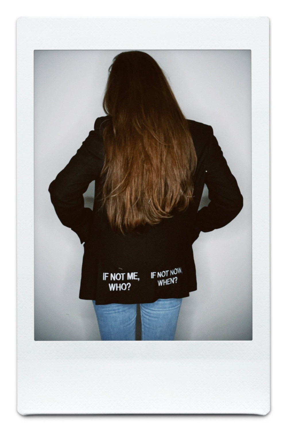 If not me, who? If not now, when? Upcycled Blazer (Bestickt)