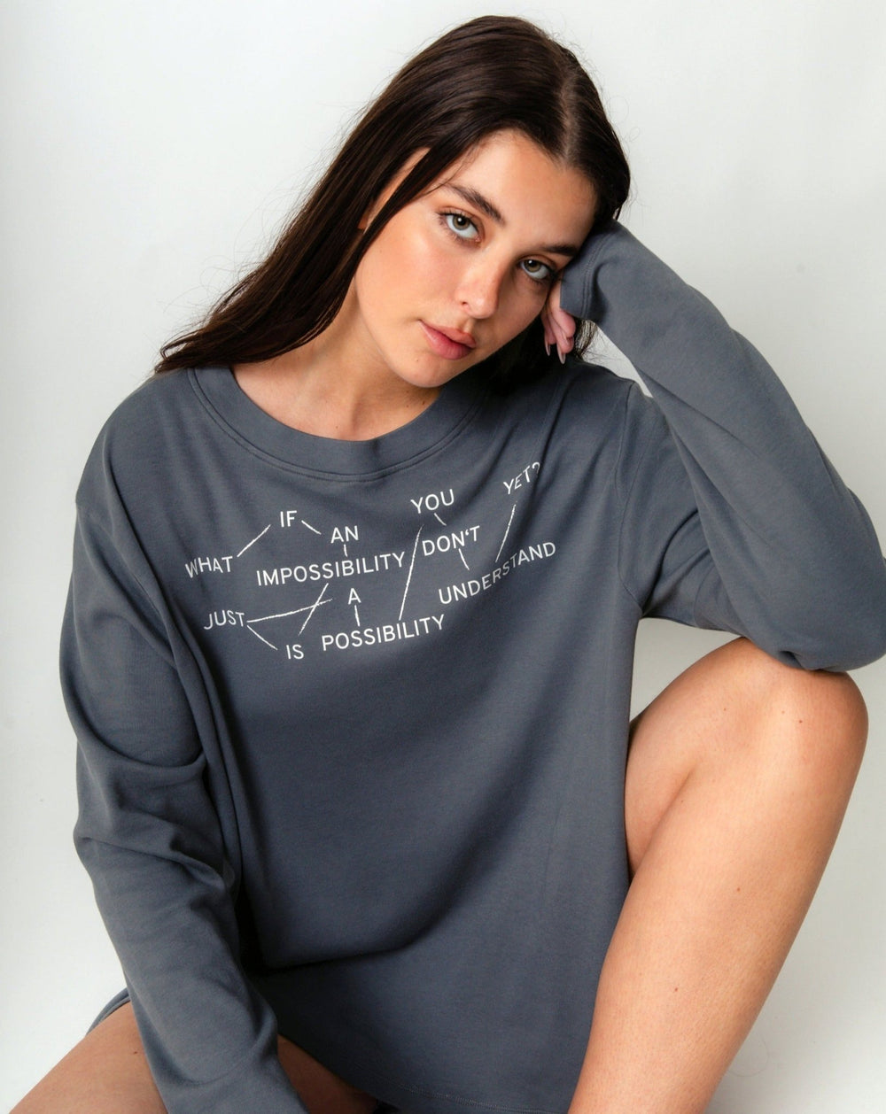 What if an impossibility is just a possibility you don't understand yet? Flowy Long Sleeve