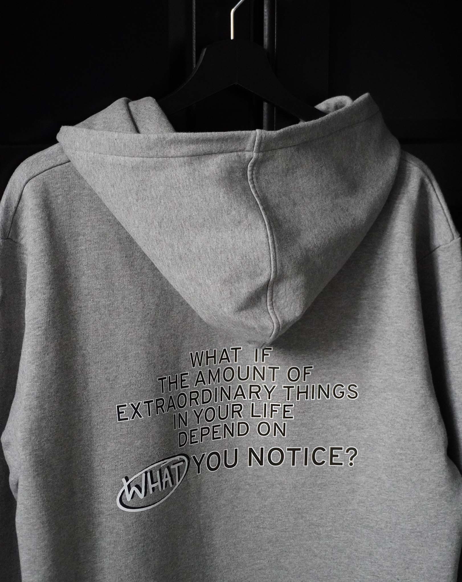 What if the amount of extraordinary things in your life depend on what you notice? Grey Hoodie - OBLIVIOUS?