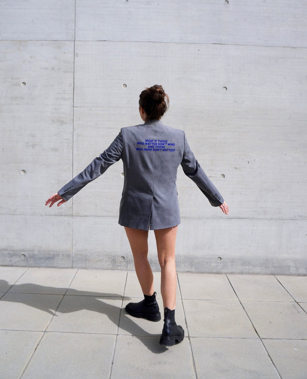 What if those who matter don't mind and those who mind don't matter? Upcycled Blazer
