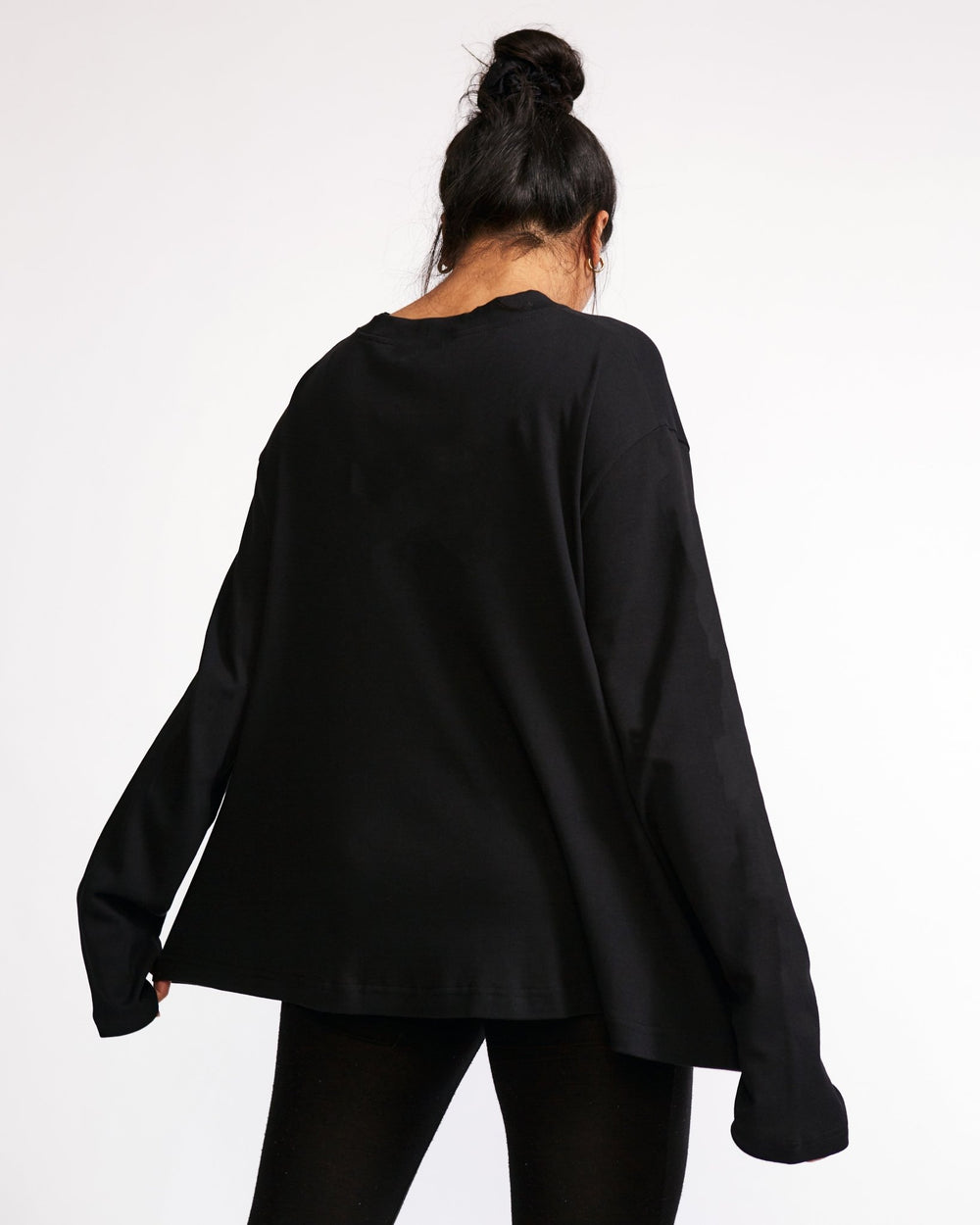 What if we take it one day at a time? Black Flowy Long Sleeve