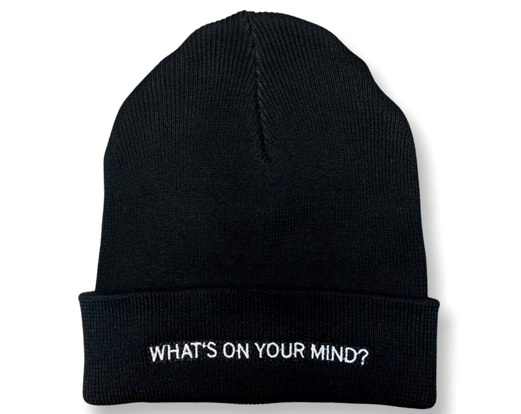 &#39;What&#39;s on your mind?&#39; Beanie - OBLIVIOUS?