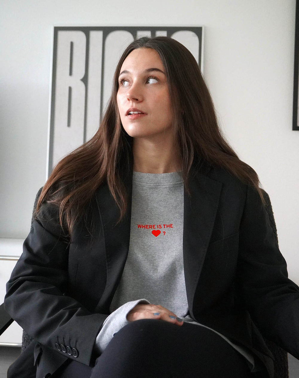 Where is the love? Flowy Long Sleeve