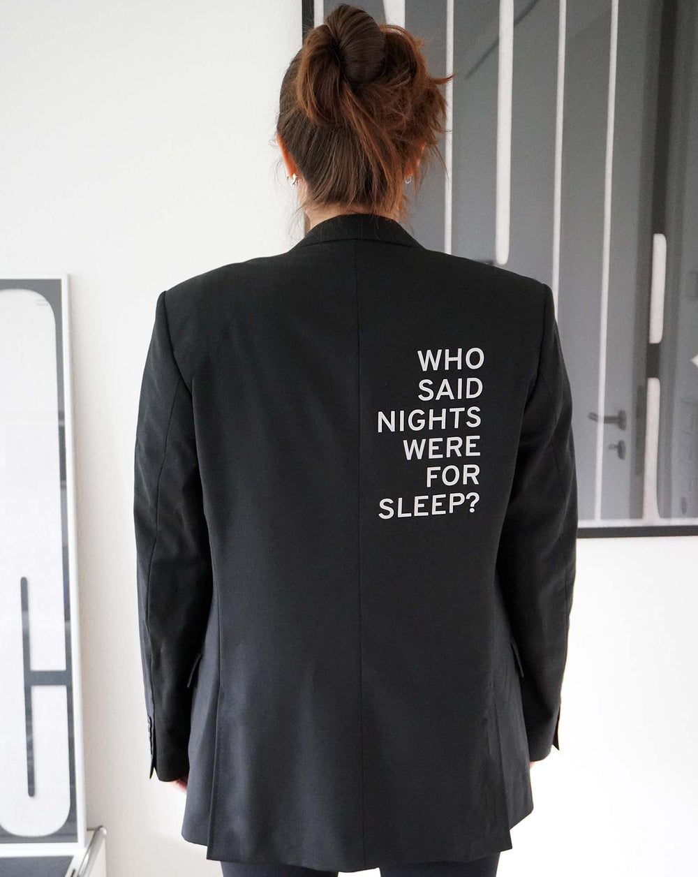 Who said nights were for sleep? Reflektierender Upcycled Blazer