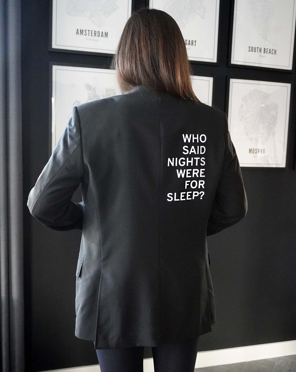 Who said nights were for sleep? Reflektierender Upcycled Blazer