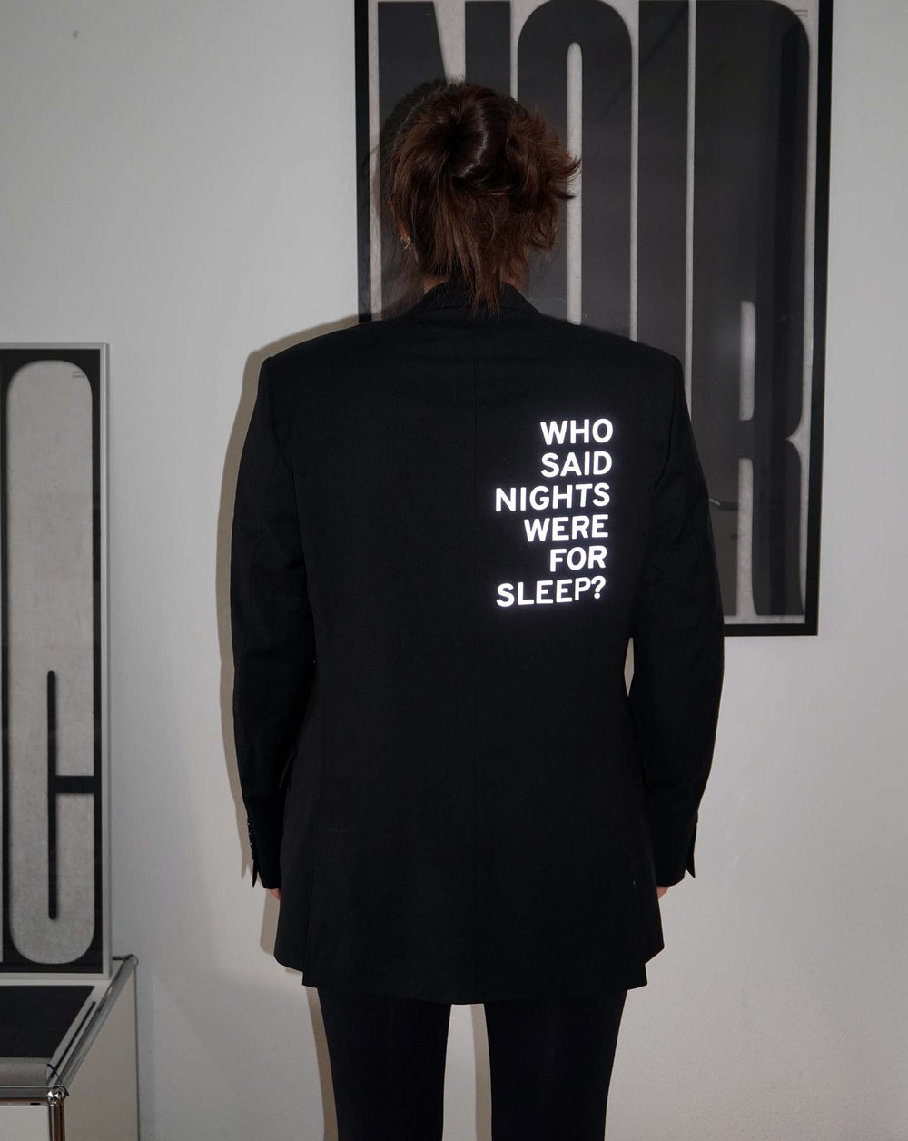 Who said nights were for sleep? Reflektierender Upcycled Blazer