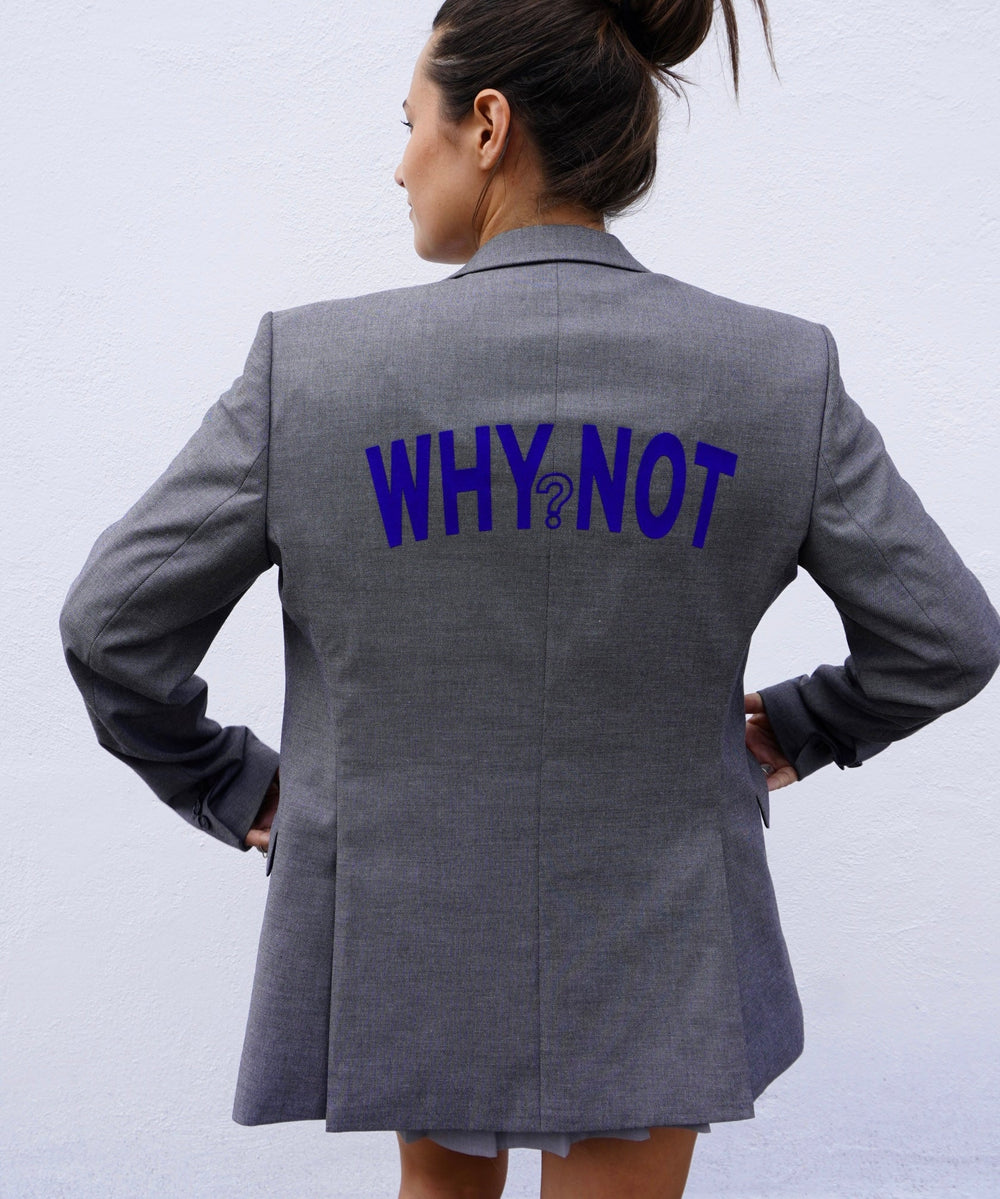 Why not? Upcycled Blazer (Blue Print)
