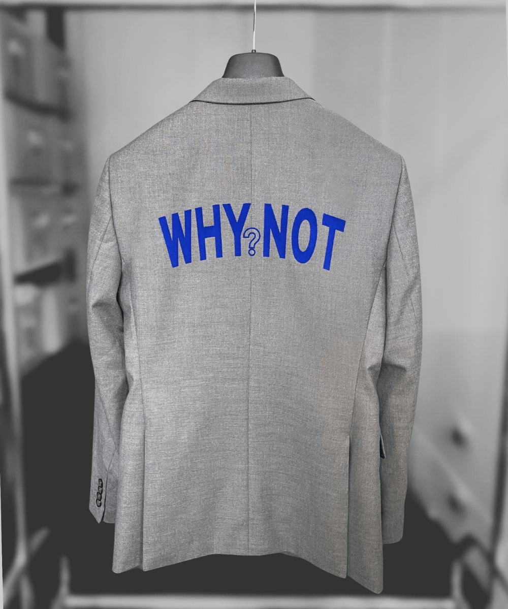 Why not? Upcycled Blazer (Blue Print)