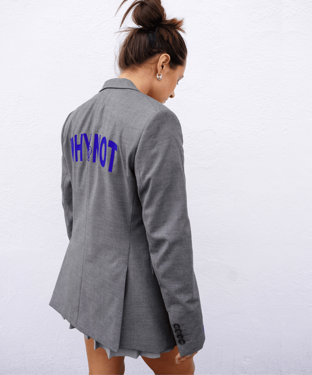 Why not? Upcycled Blazer (Blue Print)