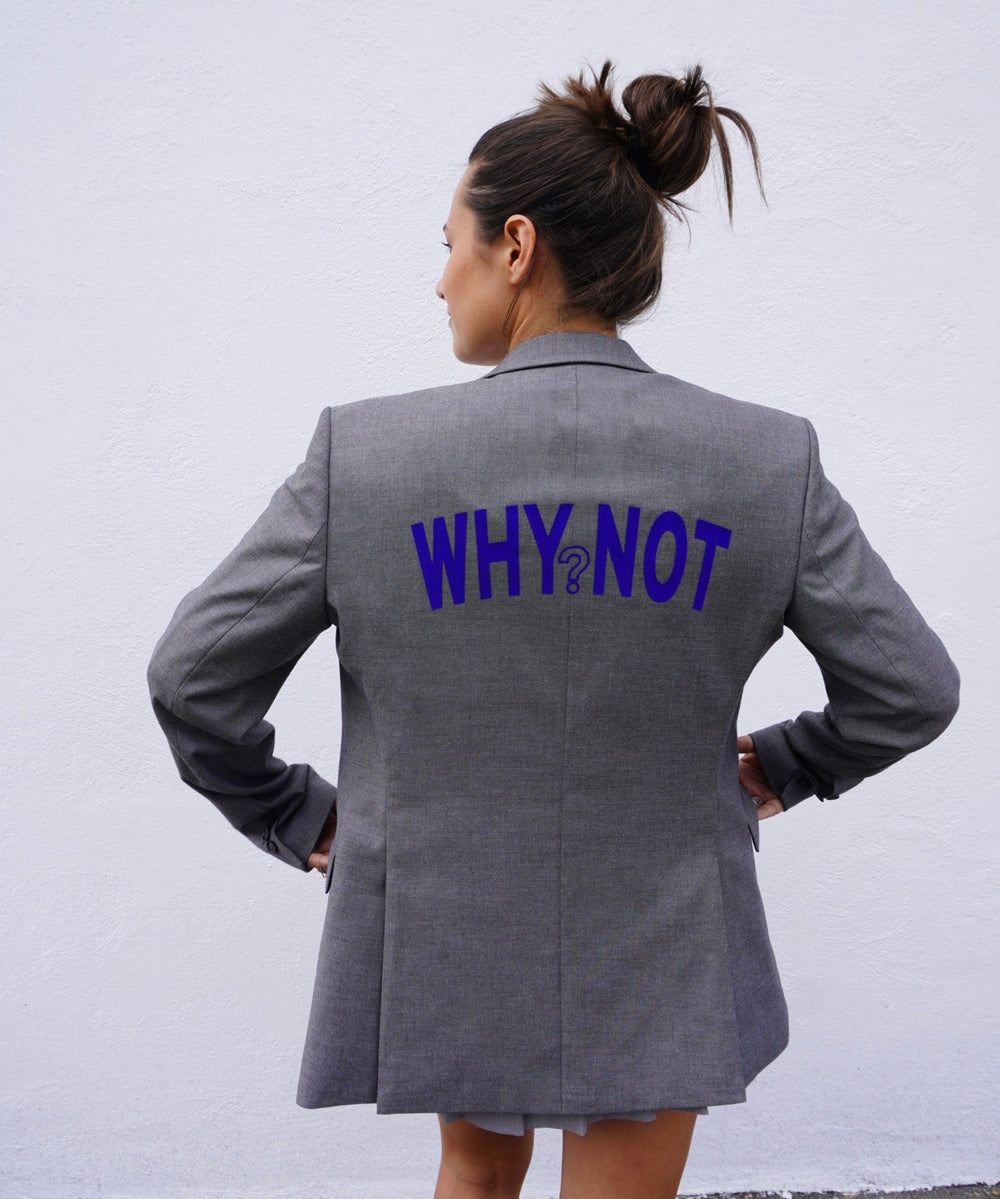 Why not? Upcycled Blazer (Blue Print)